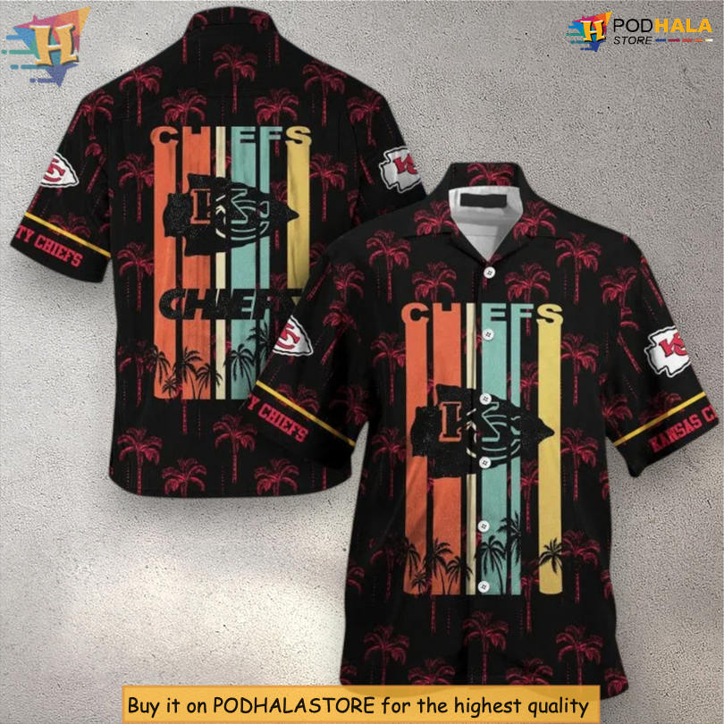 Retro Stripes Edition Kansas City Chiefs Summer Hawaiian Shirt