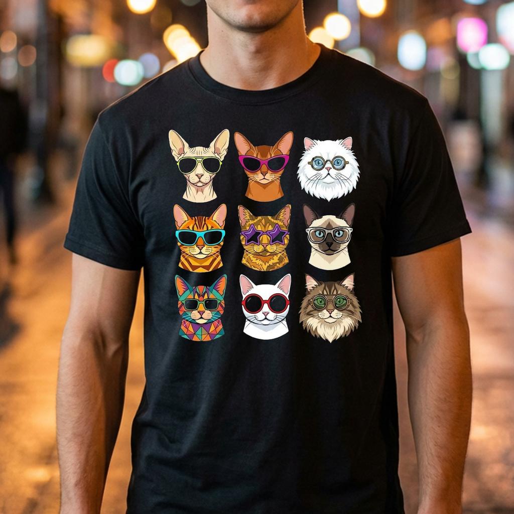 Retro Sunglasses Cat Mom Shirt Groovy Funky Kitty Graphic Apparel Retro Sunglasses Cat Mom Shirt Groovy Funky Kitty Graphic Apparel