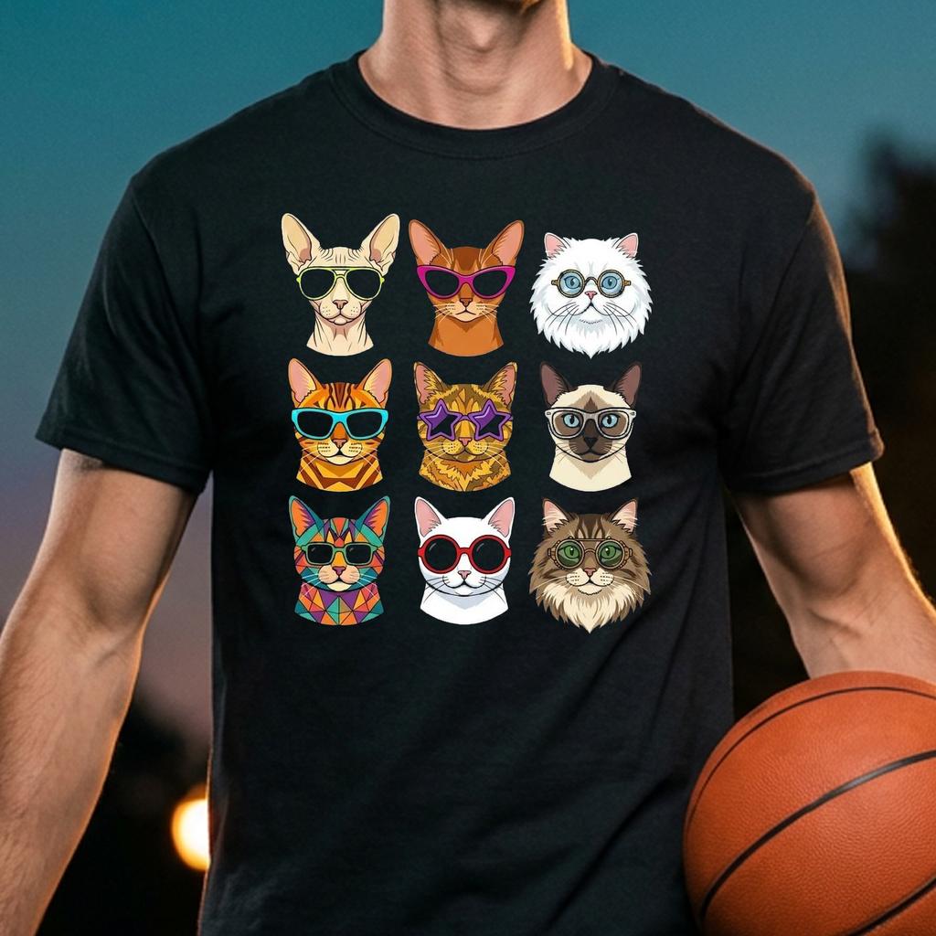Retro Sunglasses Cat Mom Tshirt Groovy Funky Kitty Graphic Apparel Retro Sunglasses Cat Mom Tshirt Groovy Funky Kitty Graphic Apparel