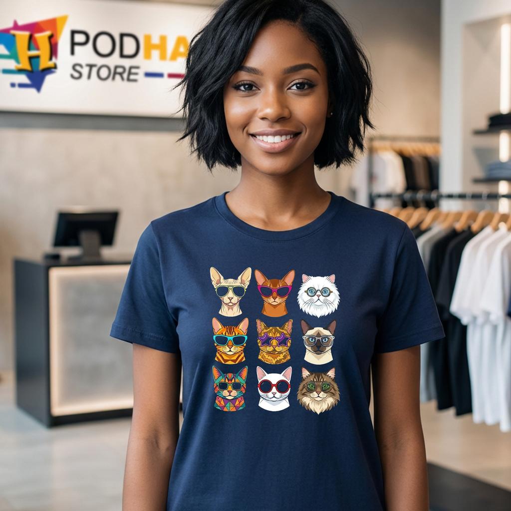 Retro Sunglasses Cat Mom Tee Groovy Funky Kitty Graphic Apparel Retro Sunglasses Cat Mom Tee Groovy Funky Kitty Graphic Apparel