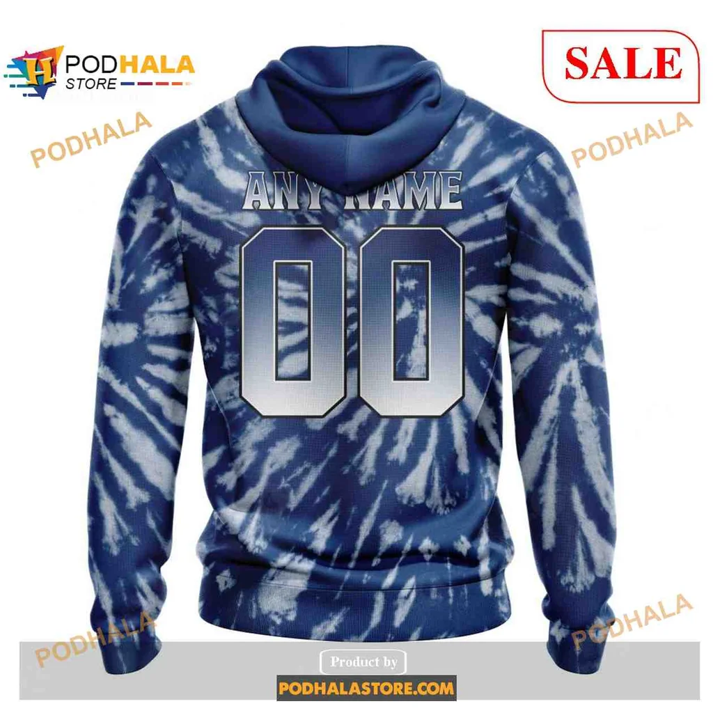 Retro Tampa Bay Lightning Hoodie With Vibrant Tie Dye Design - View 1 Retro Tampa Bay Lightning Hoodie With Vibrant Tie Dye Design - View 1