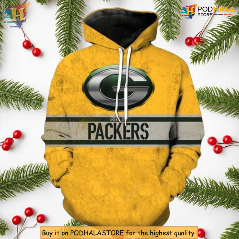 Retro Throwback Theme Green Bay Packers Vintage Hoodie NFL Heritage 3D