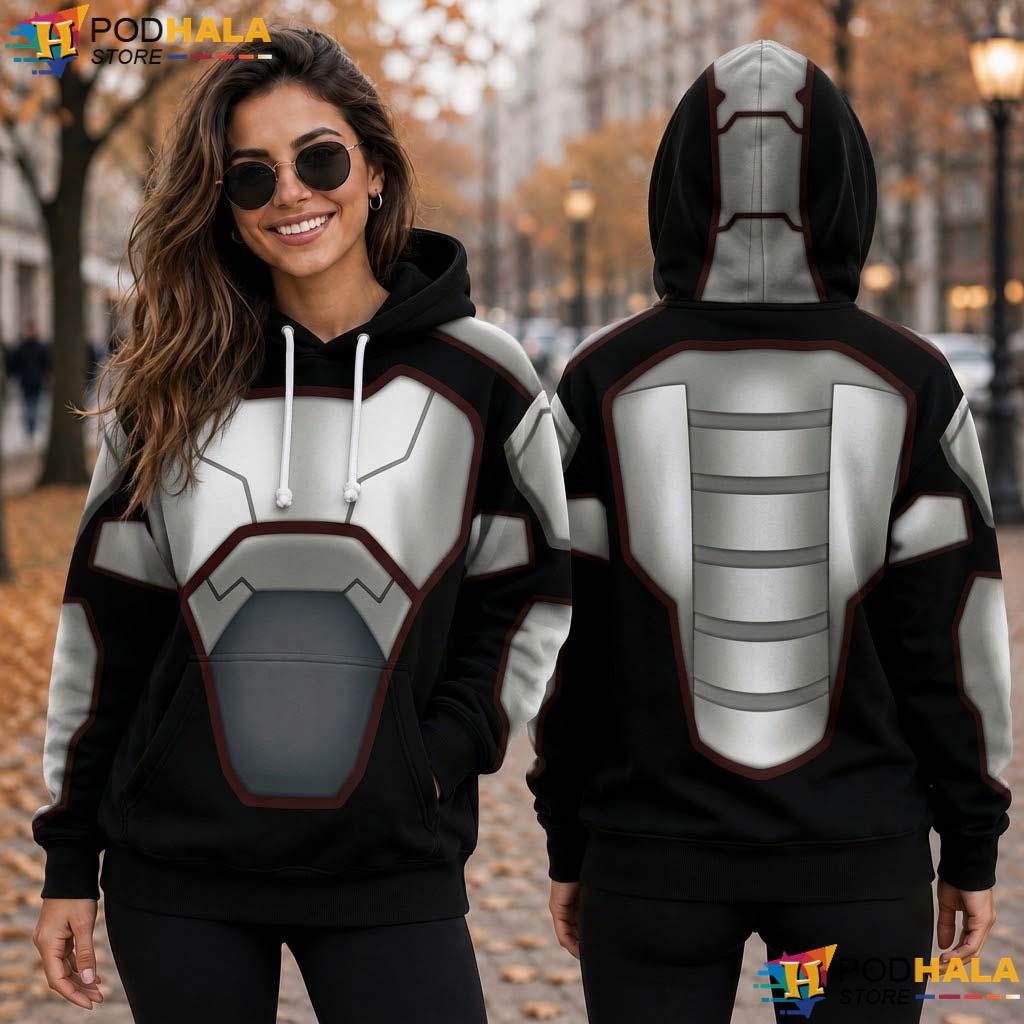 Rhino Spidey Friends All Over Print Hoodie Amazing Halloween Cosplay Costume Top Rhino Spidey Friends All Over Print Hoodie Amazing Halloween Cosplay Costume Top