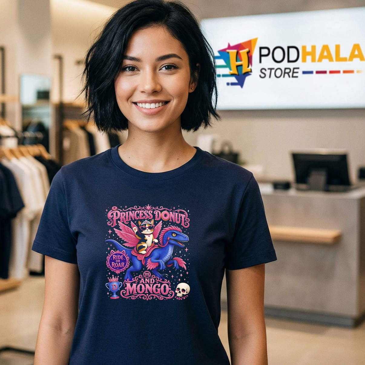 Ride Or Roar Princess Donut Mongo Shirt 2026 Funny Graphic Fan Apparel Gear