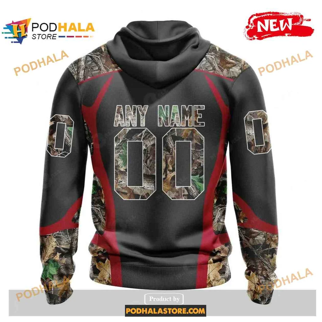 Rugged Houston Texans Camo Hunting Hoodie With Bold Logo Design - View 1 Rugged Houston Texans Camo Hunting Hoodie With Bold Logo Design - View 1