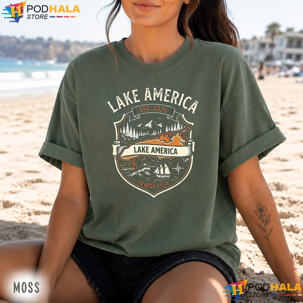 Rustic Moose Lake America Comfort Colors Tee Graphic Outdoor Top Rustic Moose Lake America Comfort Colors Tee Graphic Outdoor Top