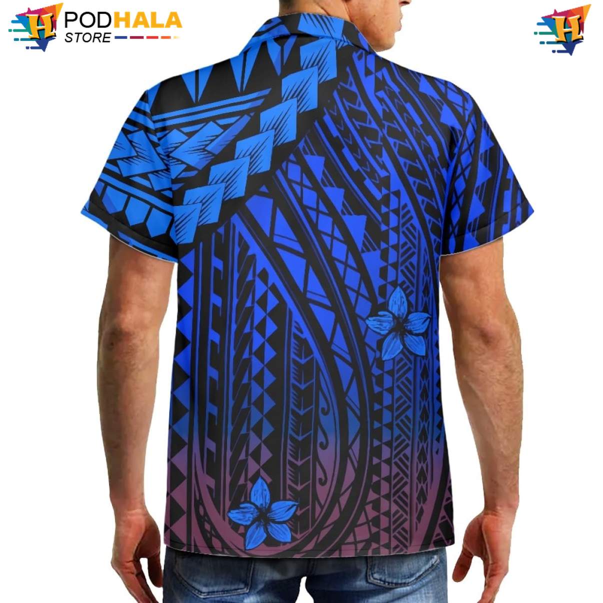 Samoan Plumeria Tropical Shirt Mens Traditional Polynesian Holiday Apparel Samoan Plumeria Tropical Shirt Mens Traditional Polynesian Holiday Apparel
