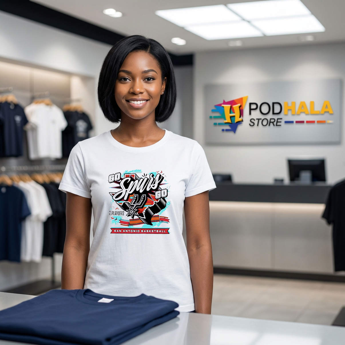 San Antonio Spurs 2026 Playoffs Shirt Go Spurs Go Basketball Fan Graphic
