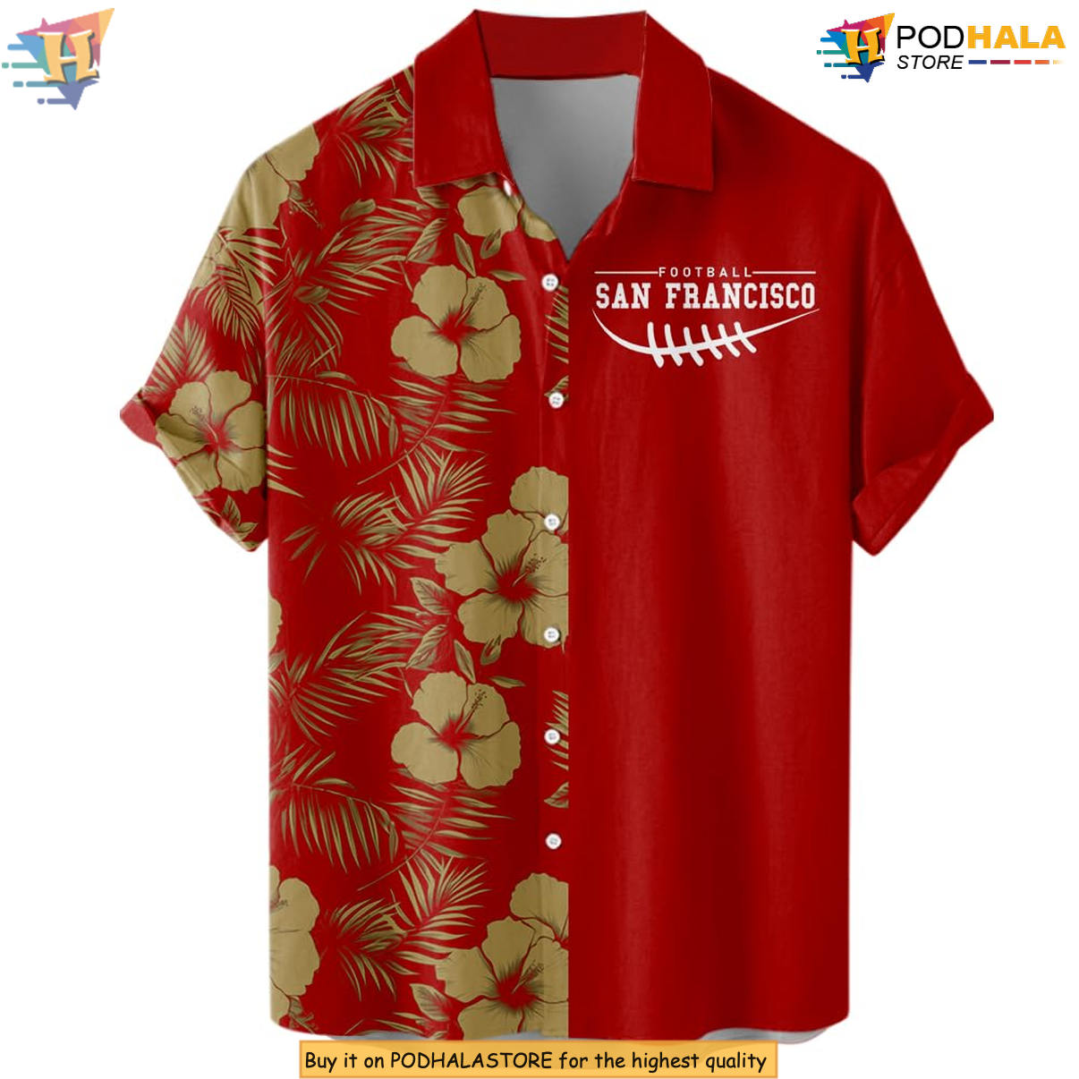 San Francisco Floral Football Hawaiian Shirt 2026 Custom Name Number Apparel