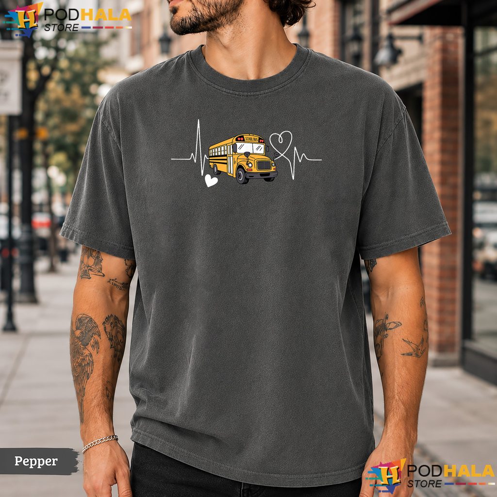 School Bus Driver Art Comfort Colors T-Shirt Funny Back To School Apparel