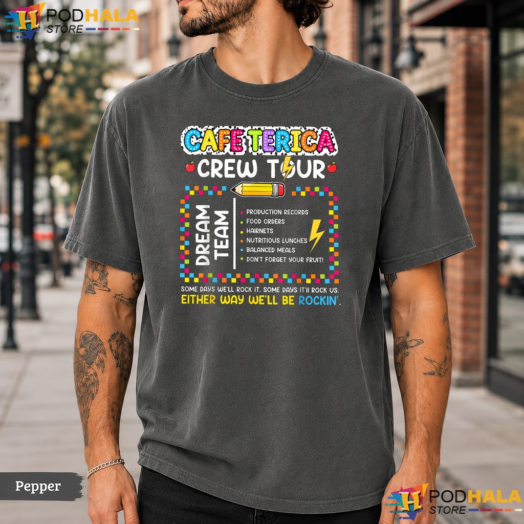 School Cafeteria Lunch Lady Comfort Colors T-Shirt Nutrition Worker Apparel