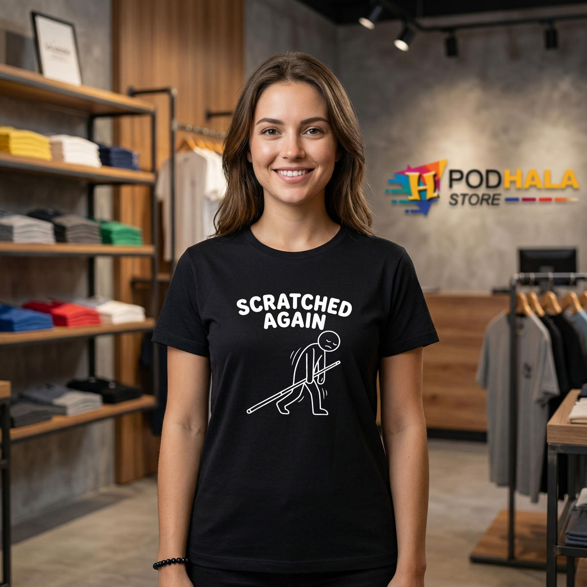 Scratched Again Funny Pool Shirt 2026 Player Billiard Graphic Fan Gear Gifts