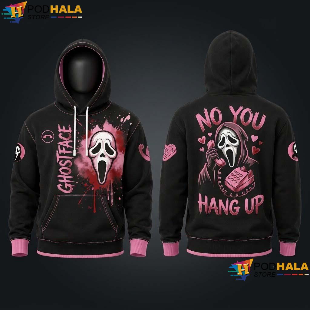 Scream Ghostface Halloween 3D Hoodie Horror Movie Fan Graphic Apparel