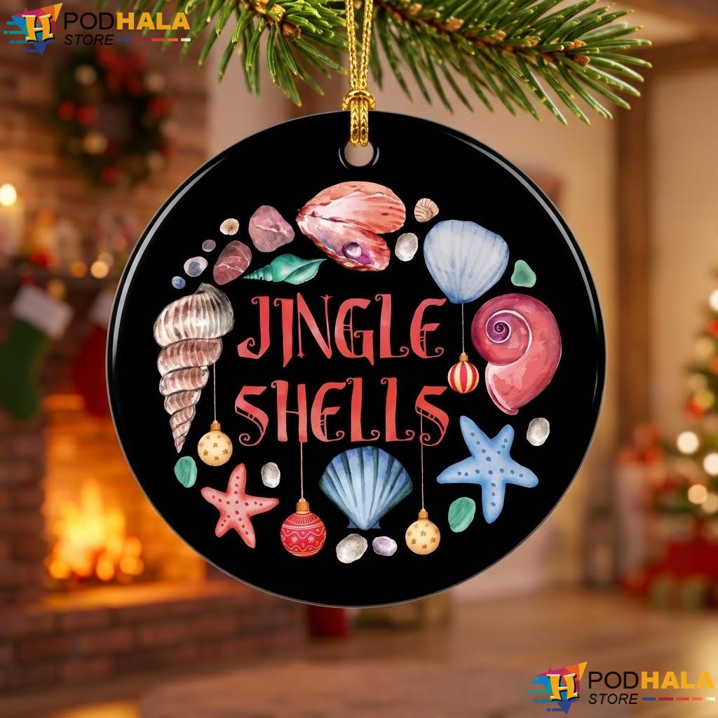 Sea Shell Beach Vacation Xmas Ornament Cute Seashell Gift Idea