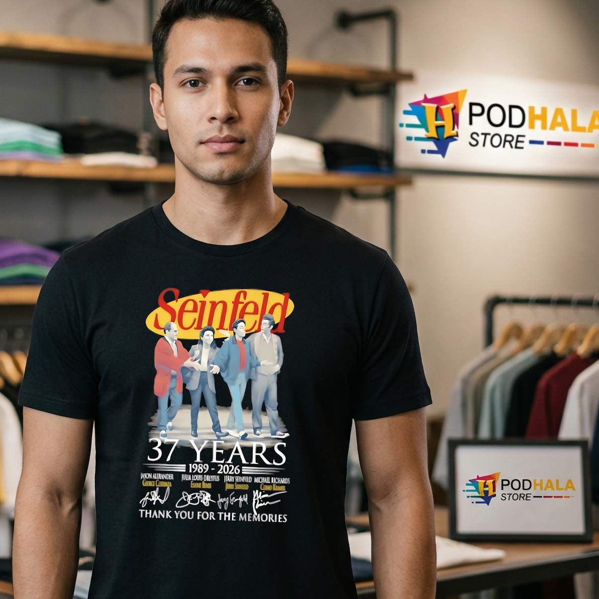 Seinfeld 37 Years Memories Tshirt 1989 To 2026 Thank You Nostalgia Graphic Men Seinfeld 37 Years Memories Tshirt 1989 To 2026 Thank You Nostalgia Graphic Men