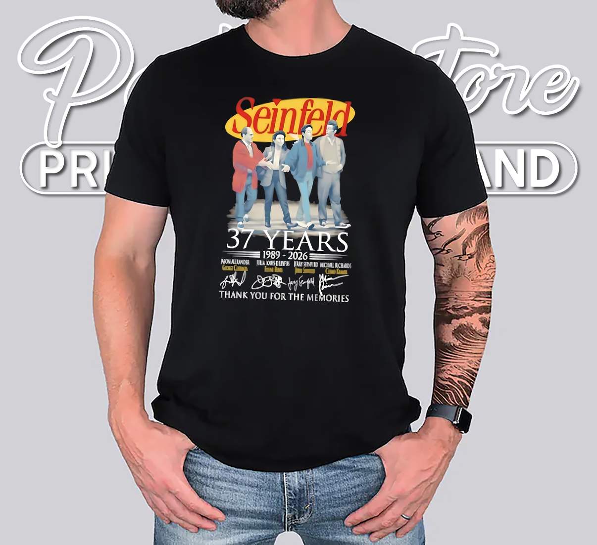 Seinfeld 37 Years Memories Tee 1989 To 2026 Thank You Nostalgia Graphic Men Seinfeld 37 Years Memories Tee 1989 To 2026 Thank You Nostalgia Graphic Men