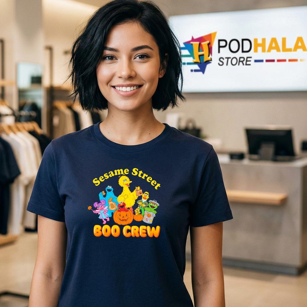 Sesame Street Boo Crew Group Halloween Shirt Puppet Apparel Graphic Sesame Street Boo Crew Group Halloween Shirt Puppet Apparel Graphic