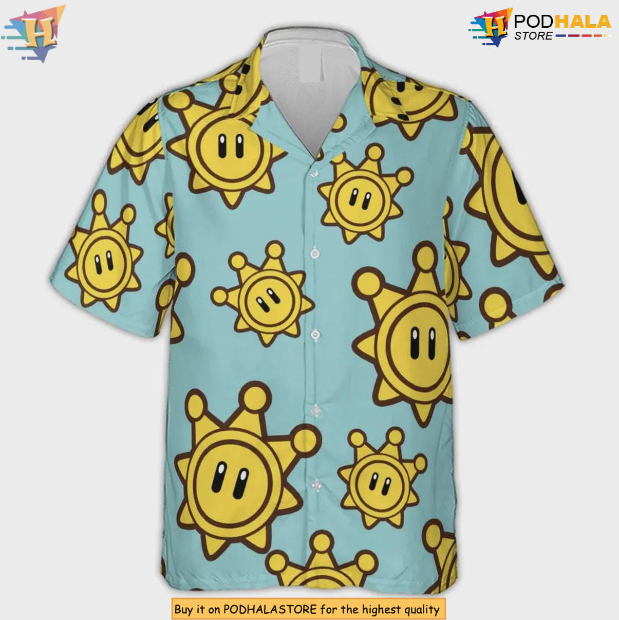 Shine Sprite Mario Sunshine Hawaiian Shirt 2026 Gamer Vacation Aloha Fan Apparel