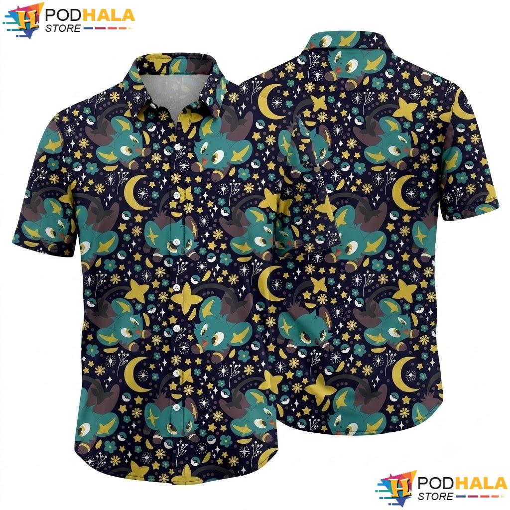 Shinx Electric Cat Hawaiian Shirt Tropical Summer Beach Outfit Top
