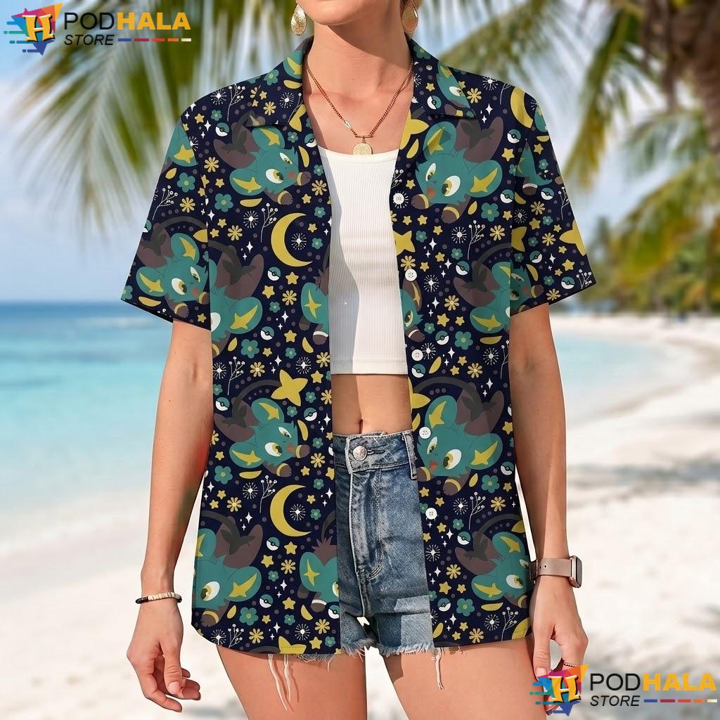Shinx Electric Cat Tropical Shirt Tropical Summer Beach Outfit Top Shinx Electric Cat Tropical Shirt Tropical Summer Beach Outfit Top