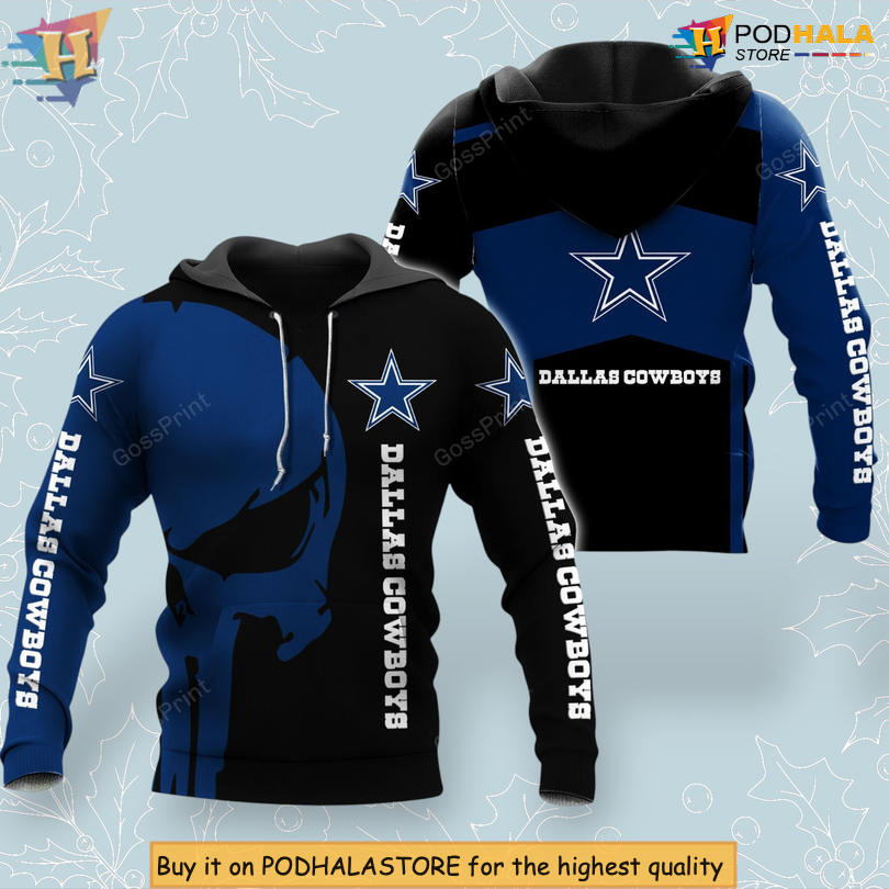 Signature Team Pattern Dallas Cowboys Hoodie 3D All Over Print NFL Apparel