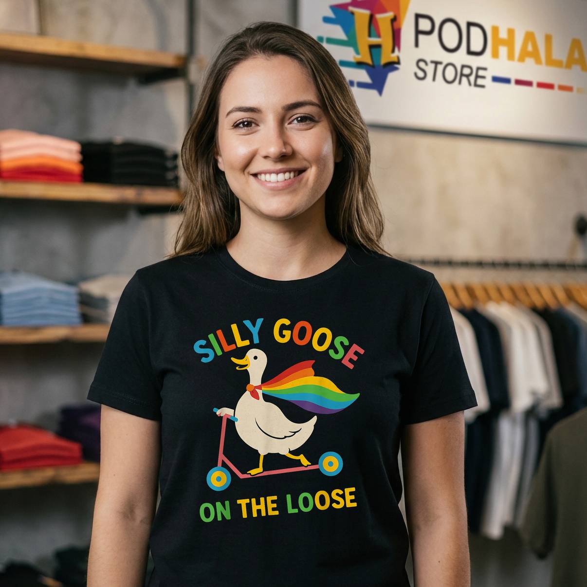 Silly Goose On The Loose Meme Tee Funny Pride Month LGBTQ For Mens Silly Goose On The Loose Meme Tee Funny Pride Month LGBTQ For Mens