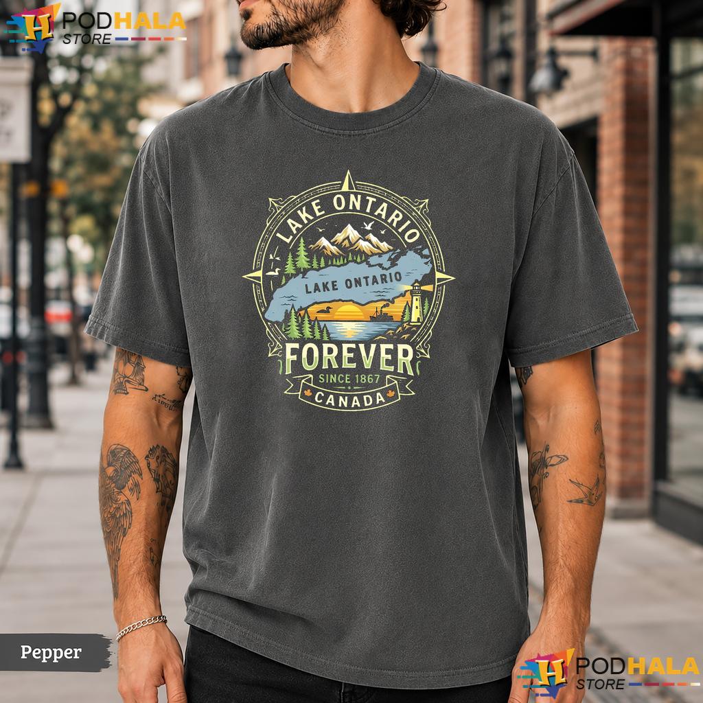 Since 1867 Lake Ontario Comfort Colors T-Shirt Classic Vintage Lakeside