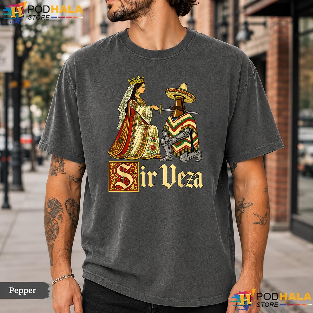 Sir Veza Knight Pun Comfort Colors T-Shirt Funny Beer Drinking Meme Apparel