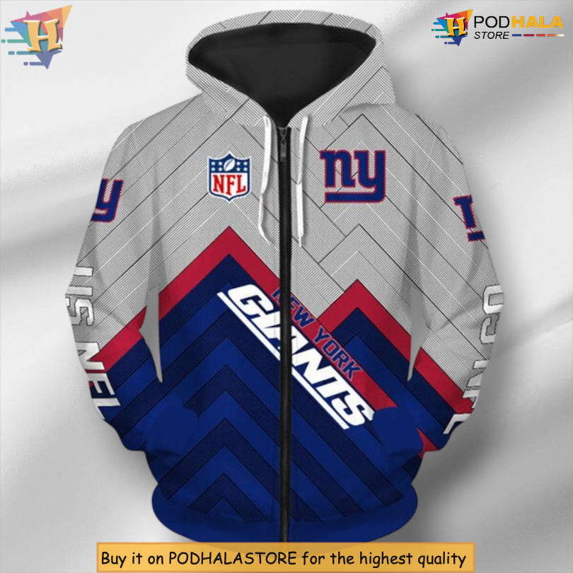 Size Inclusive Range New York Giants Womens Hoodie Zip Style S-5XL