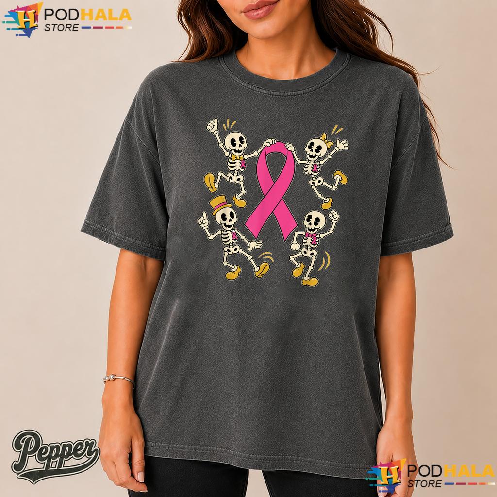 Skeleton Pink Ribbon Mens Comfort Colors Shirt Breast Cancer Womens Kids Skeleton Pink Ribbon Mens Comfort Colors Shirt Breast Cancer Womens Kids