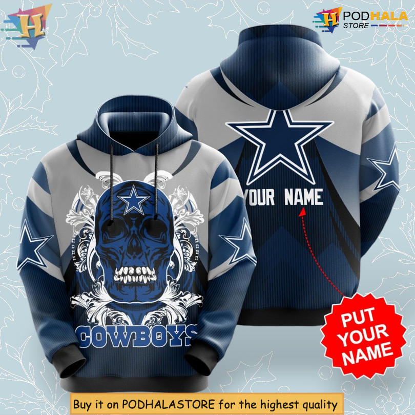 Skull Artwork Custom Dallas Cowboys Hoodie Mens 3D All Over Print Gear