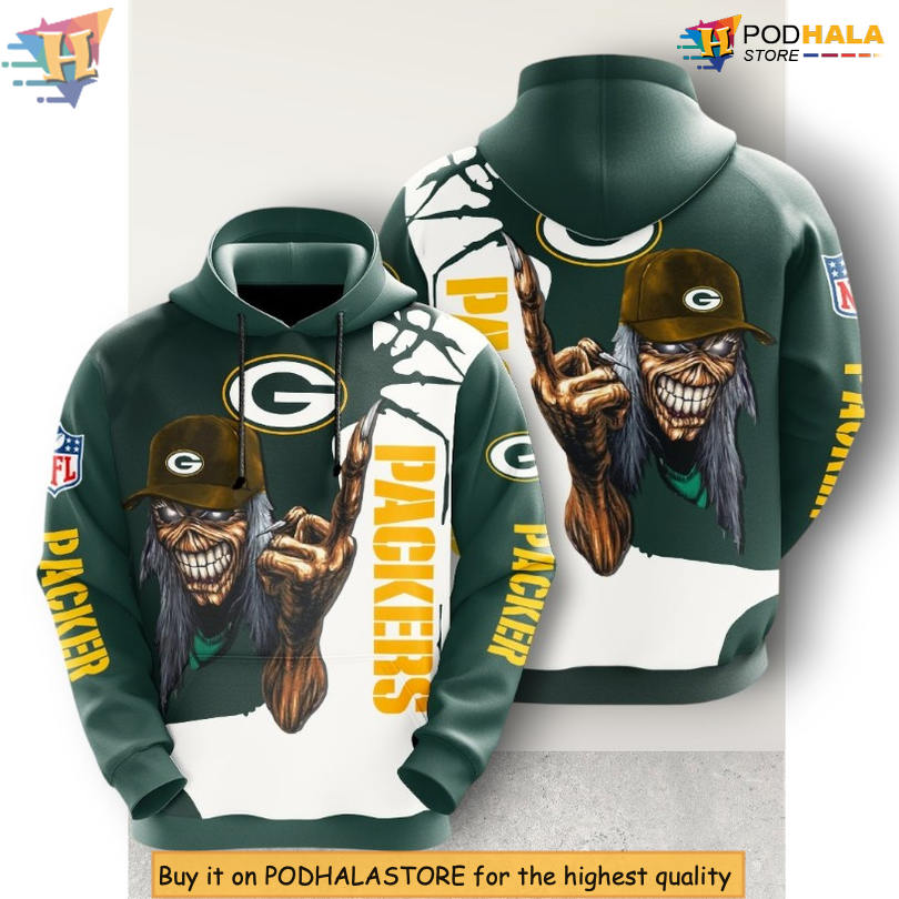 Skull Tribute Edition Green Bay Packers Hoodie 3D NFL All Over Print