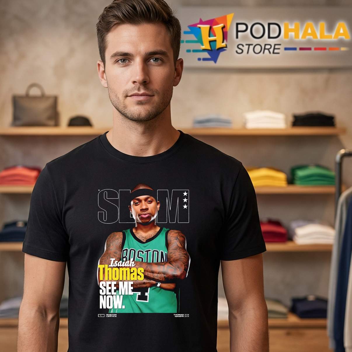 Slam Kevin Isaiah Thomas Shirt See Me Now Cover Basketball Fan Graphic Men