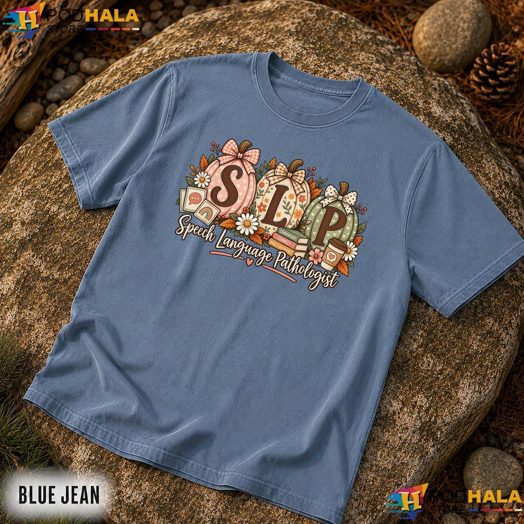 SLP Fall Pumpkin Speech Comfort Colors Shirt Pathologist Halloween SLP Fall Pumpkin Speech Comfort Colors Shirt Pathologist Halloween