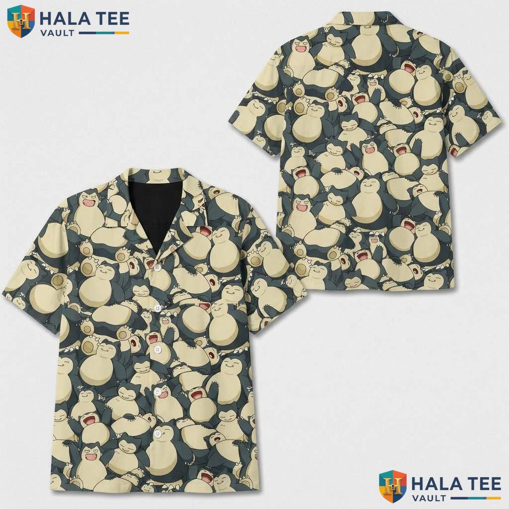 Snorlax Football Halloween Jersey Shirt Sleeping Kawaii Manga Game