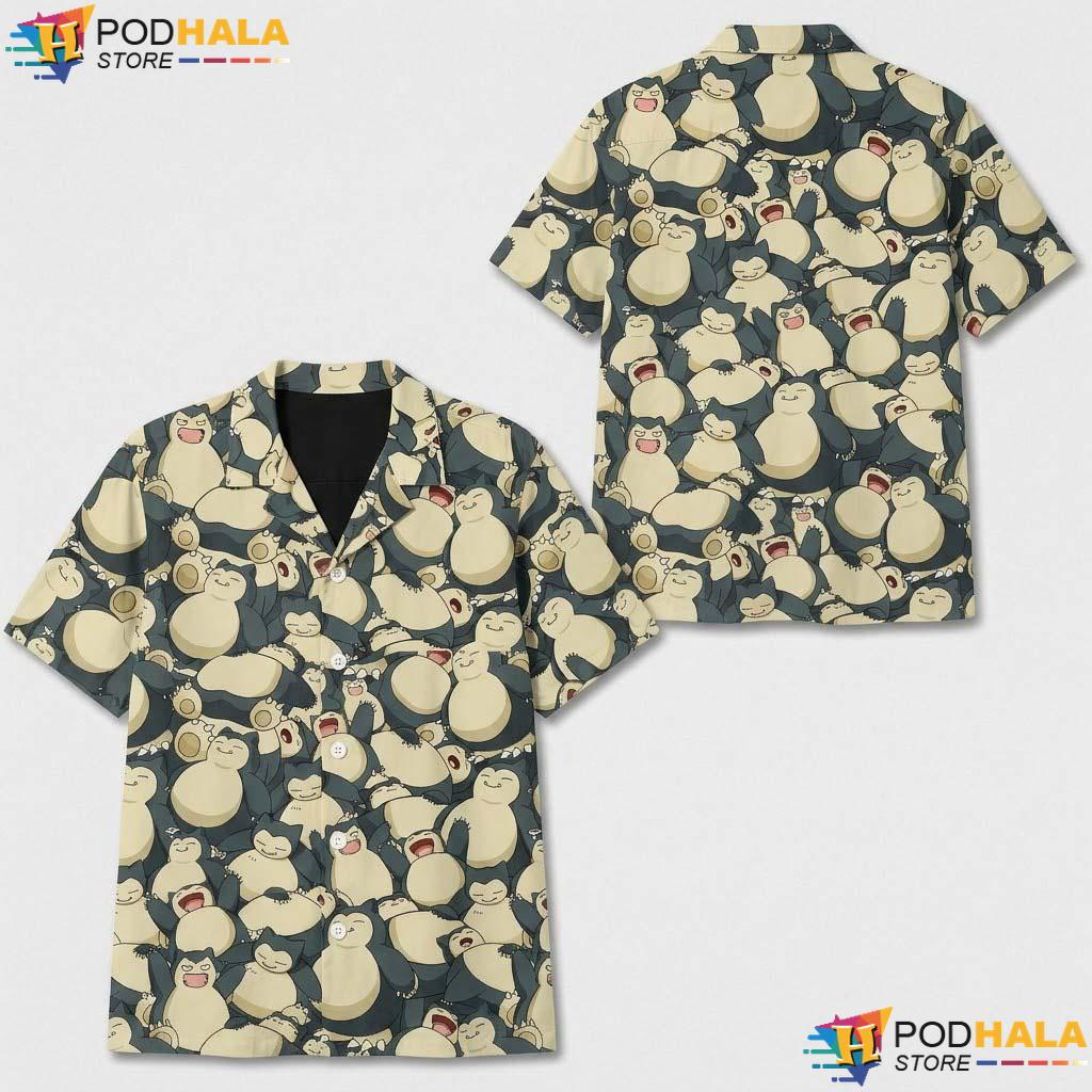 Snorlax Football Halloween Jersey Shirt Sleeping Kawaii Manga Gaming Top