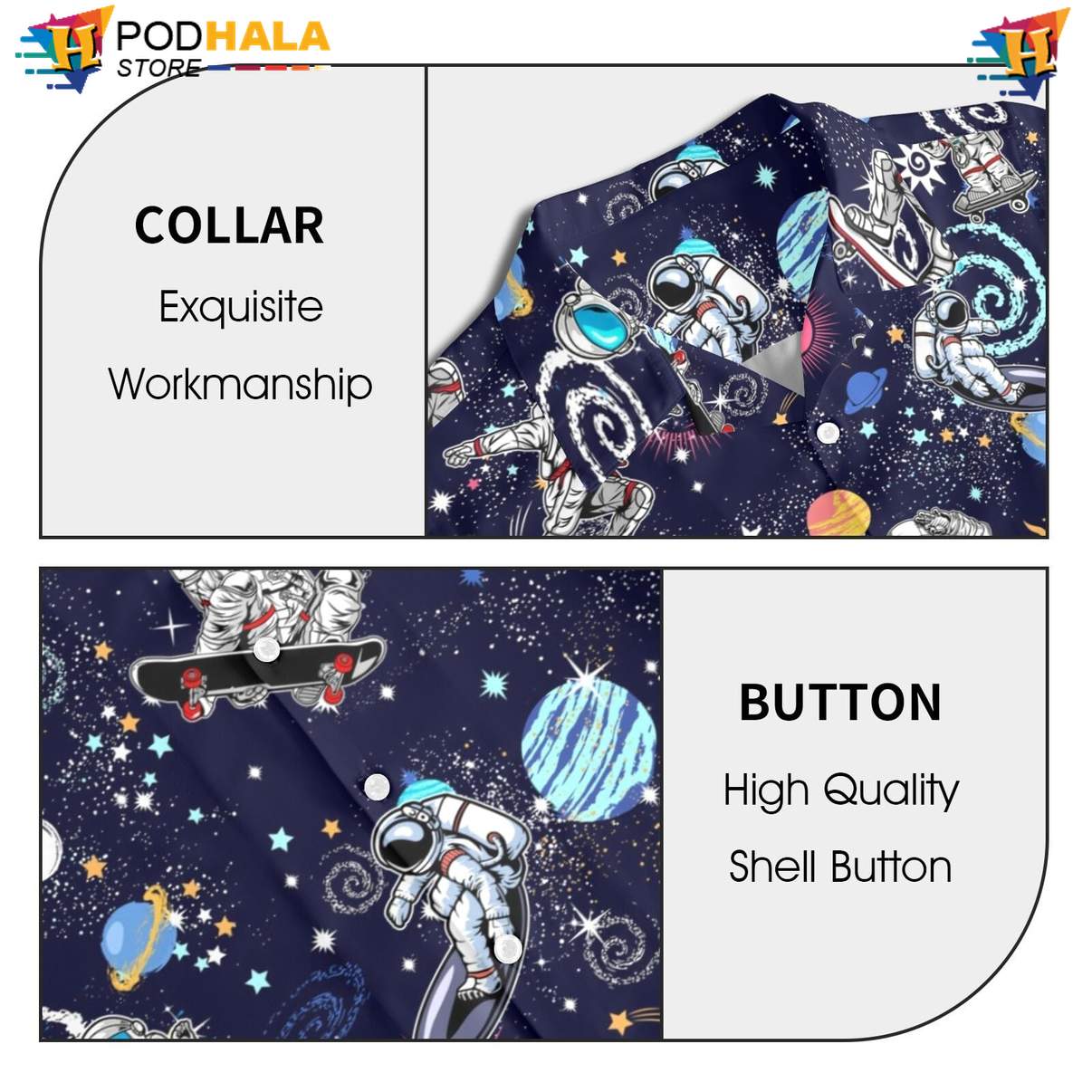 Space Astronaut Funny Short-sleeve button-up shirt Mens Summer Beach Party Resort Wear Space Astronaut Funny Short-sleeve button-up shirt Mens Summer Beach Party Resort Wear