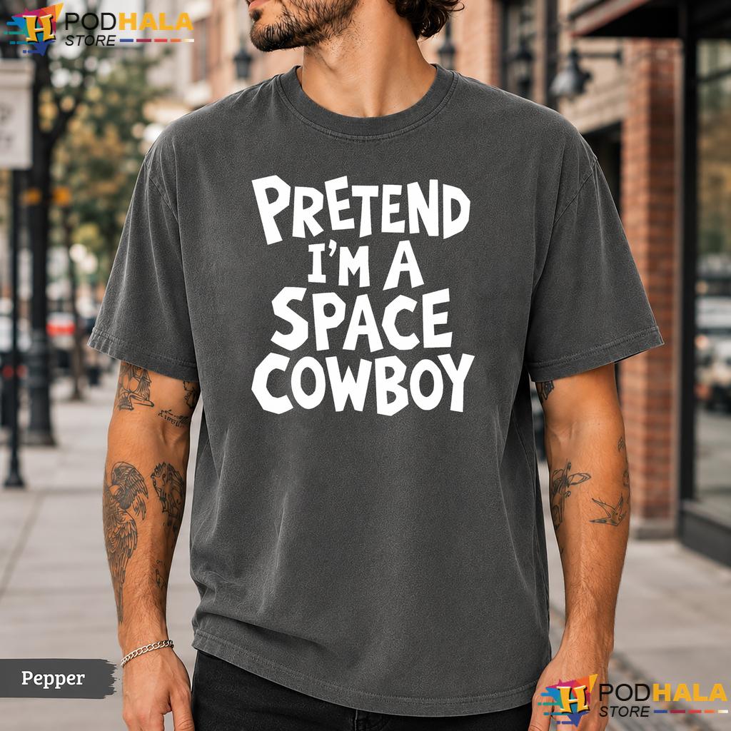 Space Cowboy Costume Comfort Colors T-Shirt Pretend Im Lazy Halloween