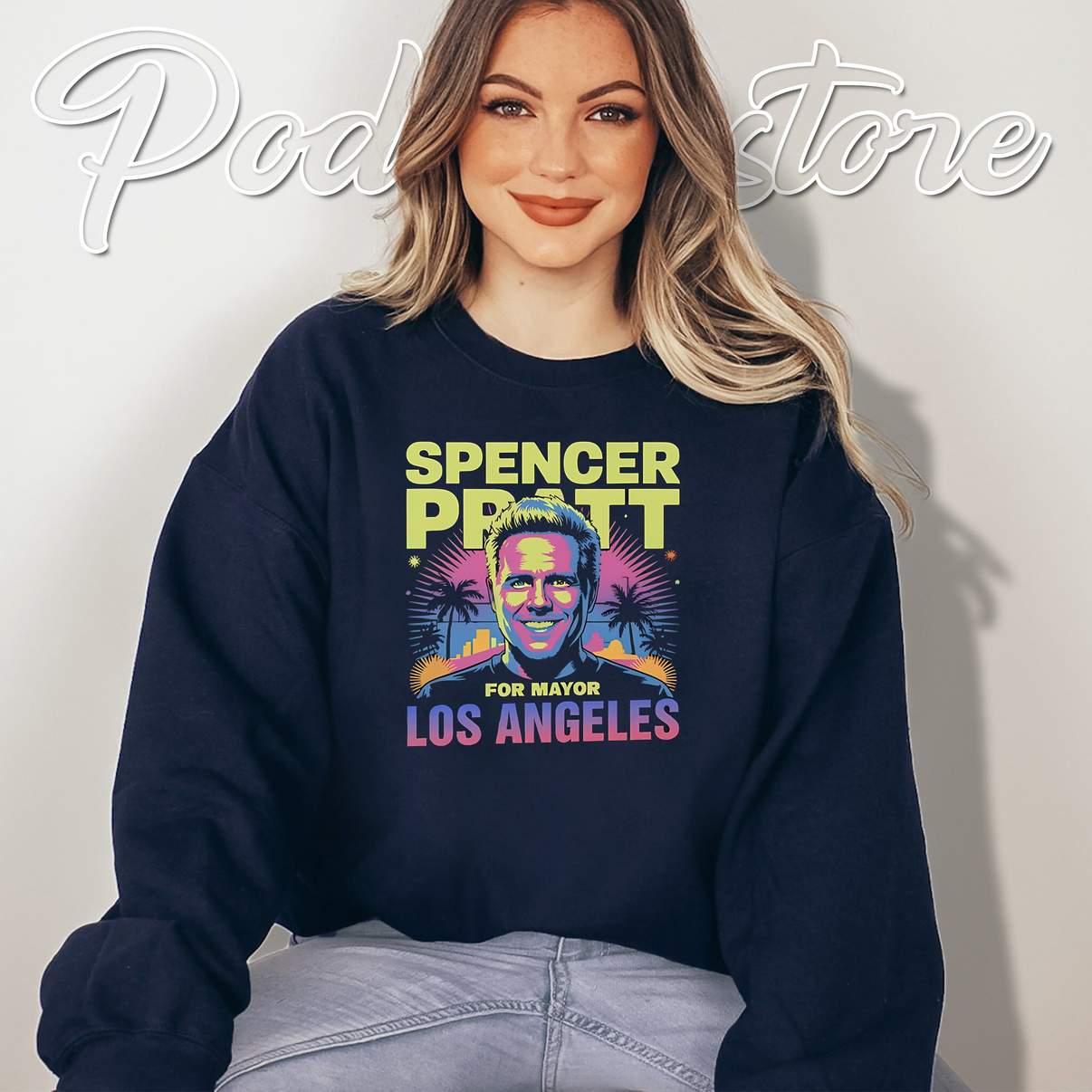 Spencer Pratt Mayor LA Fan Shirt Los Angeles Funny Meme Graphic Design Mens