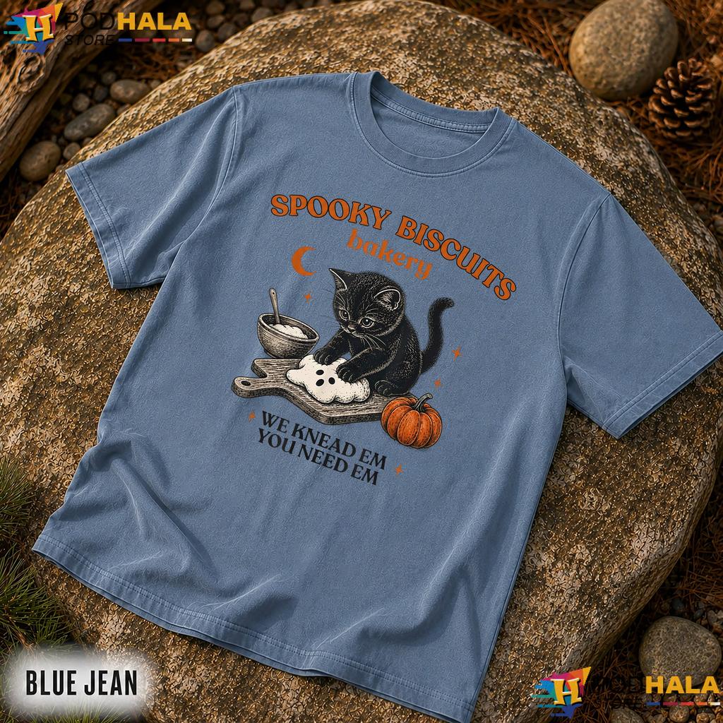 Spooky Biscuits Bakery Comfort Colors Shirt Black Cat Halloween Pumpkin Spooky Biscuits Bakery Comfort Colors Shirt Black Cat Halloween Pumpkin
