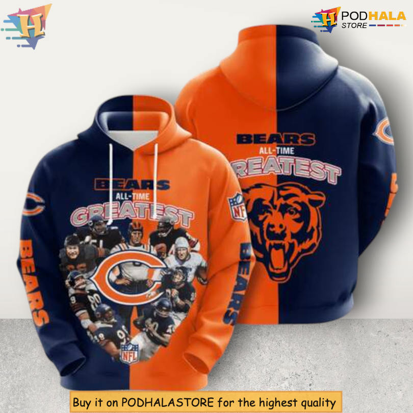 Sport All Over Print Concept Chicago Bears Holiday Hoodie Fan Edition