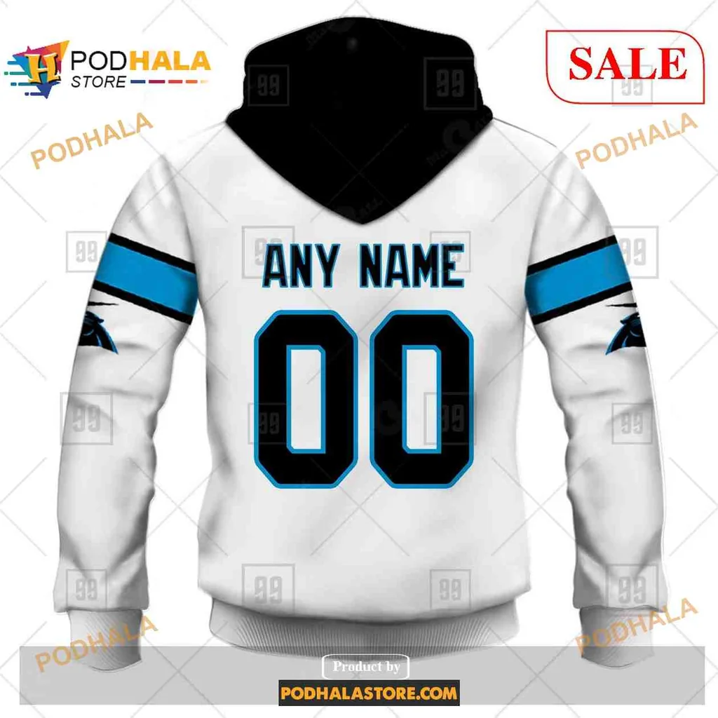 Sporty Carolina Panthers AOP Hoodie With Bold Number 00 And Nfl Logo Sporty Carolina Panthers AOP Hoodie With Bold Number 00 And Nfl Logo
