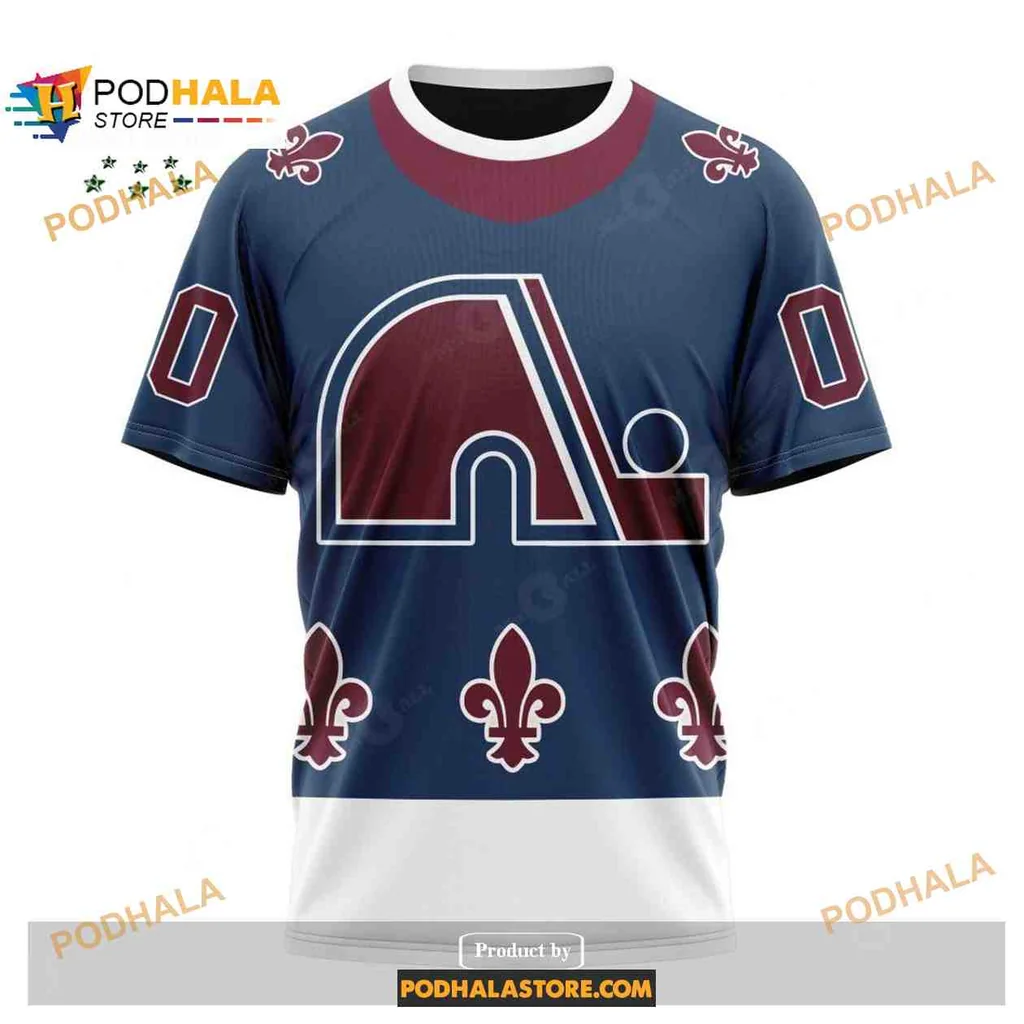 Sporty Colorado Avalanche AOP Hoodie Featuring Bold Logo And Fleur De Lis Design Sporty Colorado Avalanche AOP Hoodie Featuring Bold Logo And Fleur De Lis Design