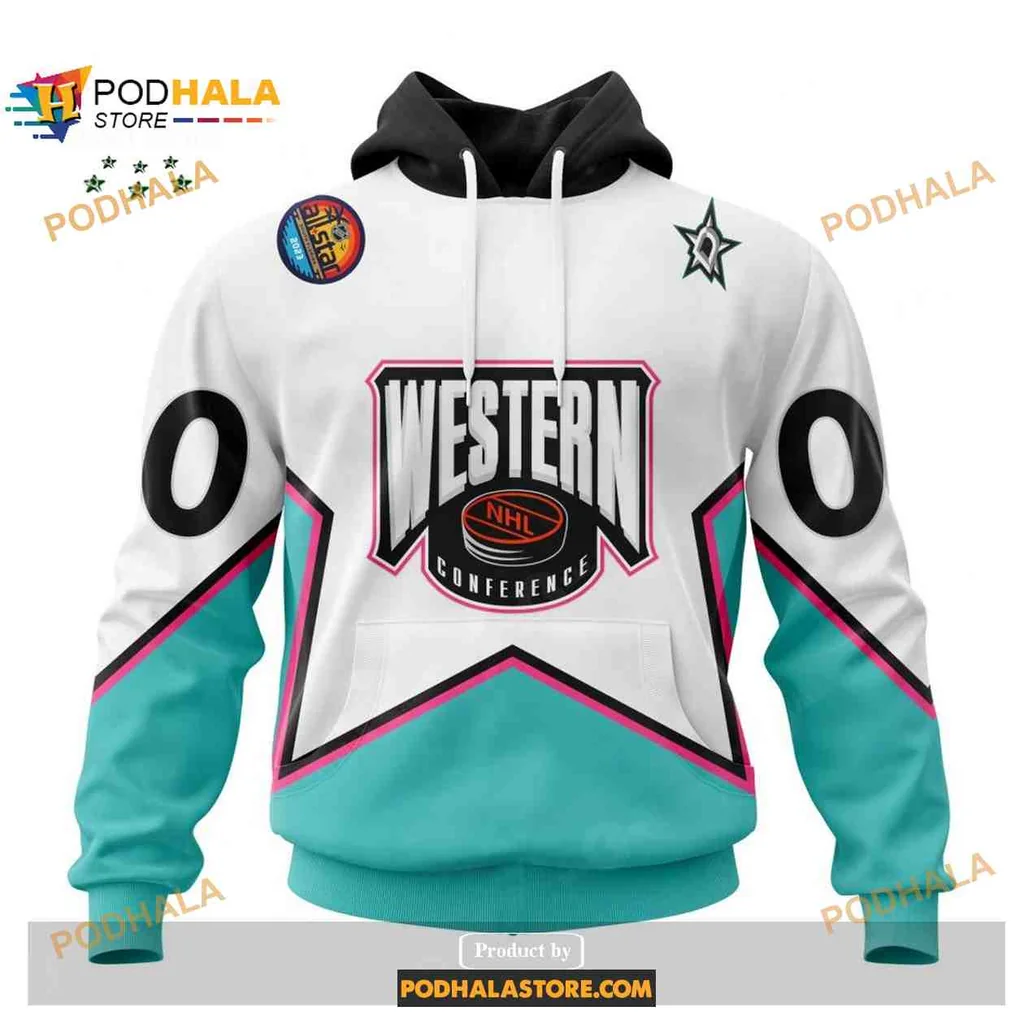 Sporty Dallas Stars Western Conference 3d Hoodie With Bold Design