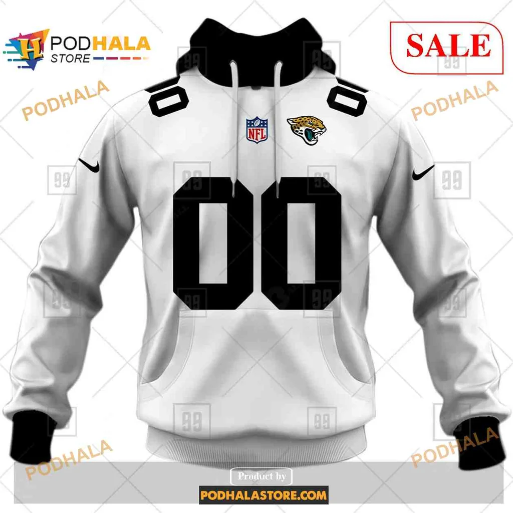 Sporty Jacksonville Jaguars 3d Hoodie With Bold Number 00 And Team Logo