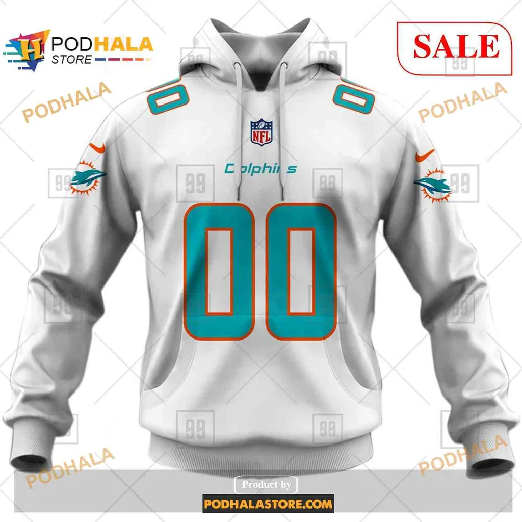 Sporty Miami Dolphins 3d Hoodie With Bold Logo And Number Design