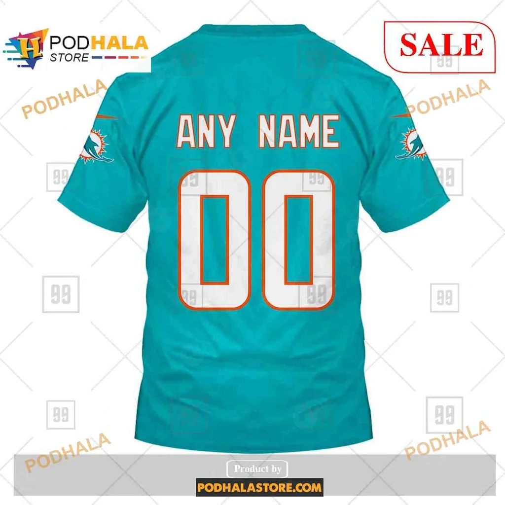 Sporty Miami Dolphins 3D Print Hoodie With Customizable Number And Bold Team Colors Sporty Miami Dolphins 3D Print Hoodie With Customizable Number And Bold Team Colors