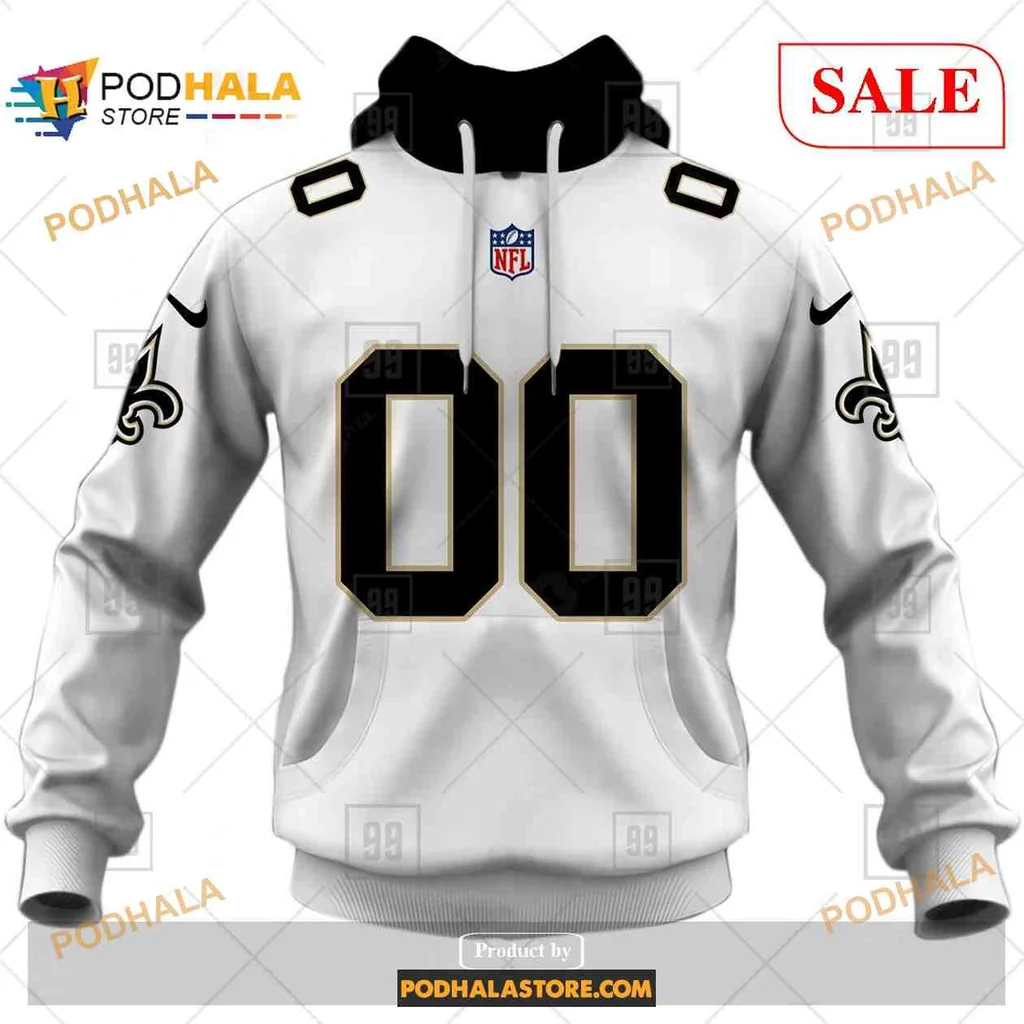 Sporty New Orleans Saints 3d Hoodie With Team Logo And Number