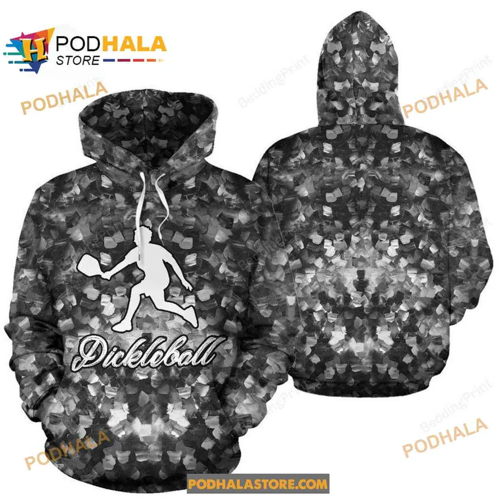 Sporty Pickleball Player Action 3d Hoodie, Dynamic Design For Enthusiasts