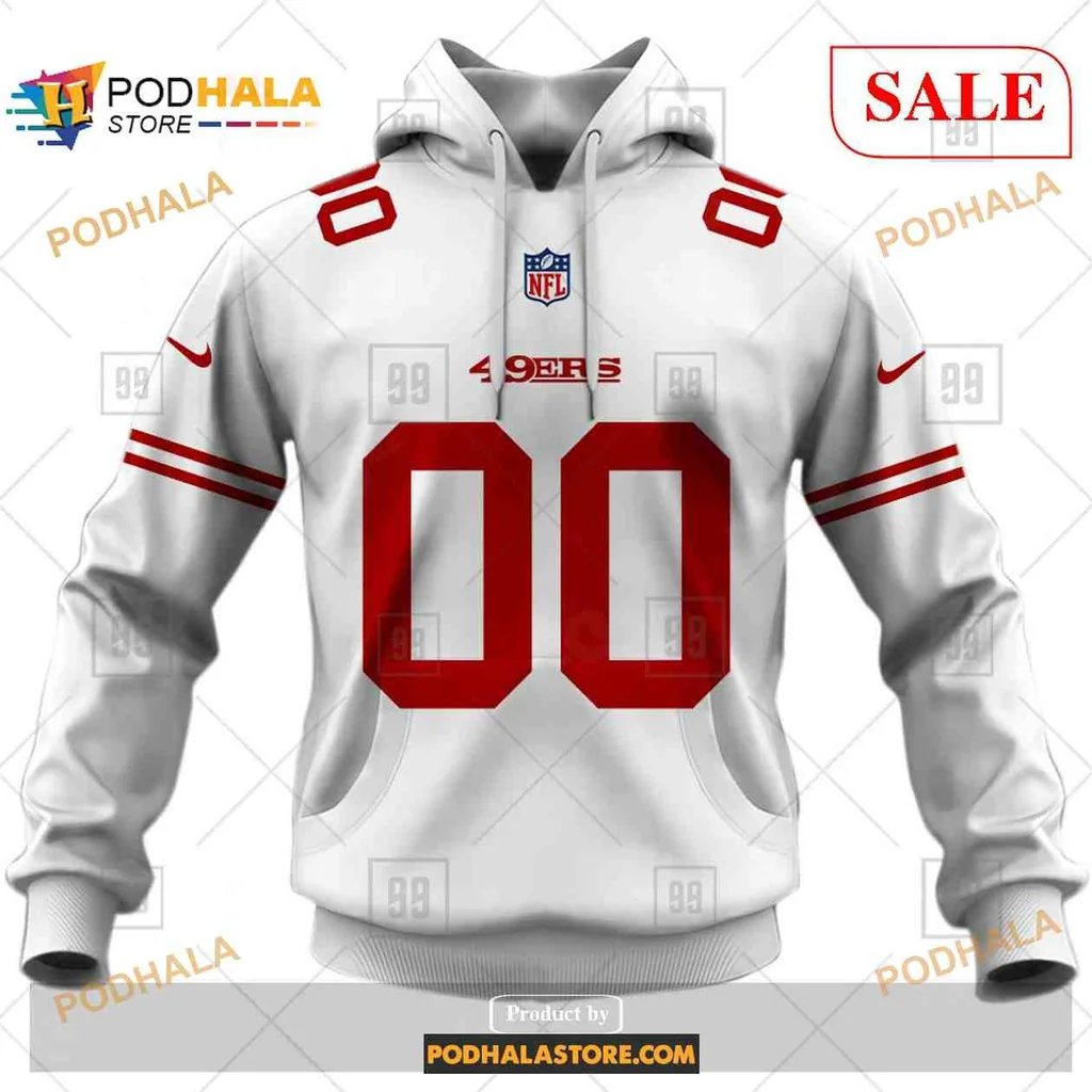Sporty San Francisco 49ers 3d Hoodie With Red Accents And Nfl Logo